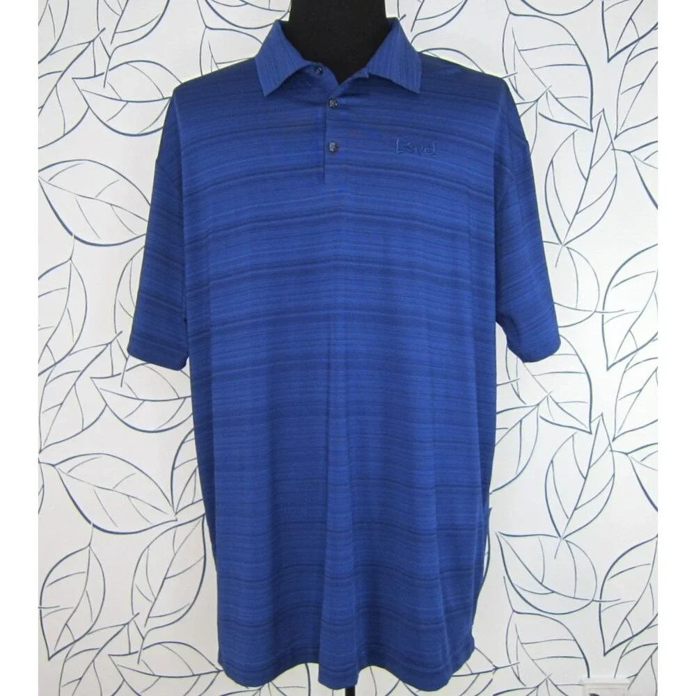 Nike Golf Blue Dri-Fit Polo Shirt w/ Live! Logo Men's Size XXL